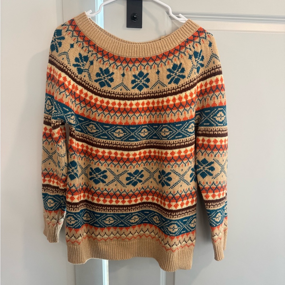 MISSLOOK Multicolor Patterned Crew Neck Sweater - image 1
